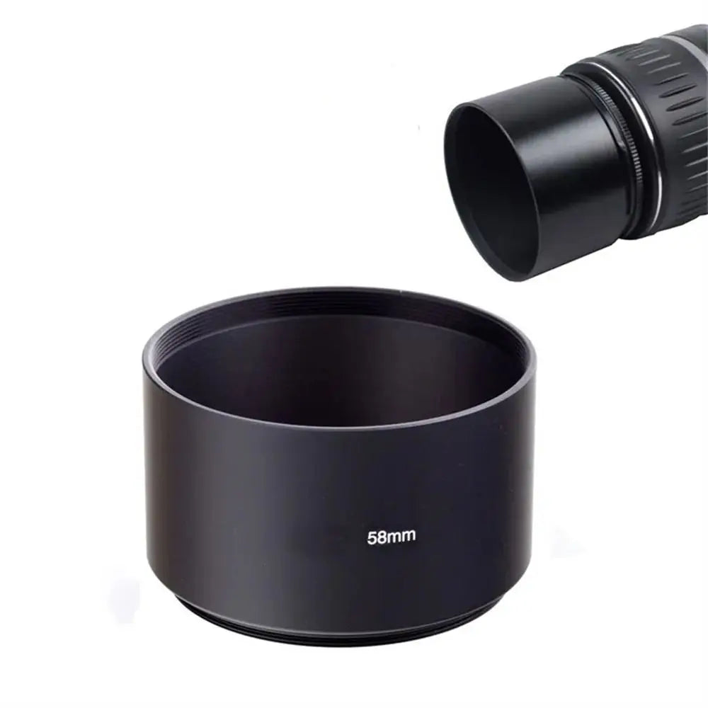 49mm 52mm 55mm 58mm 62mm 67mm 72mm 77mm Long Metal Lens Hood for Camera Lens Hood Lenses Accessories Oasis Select