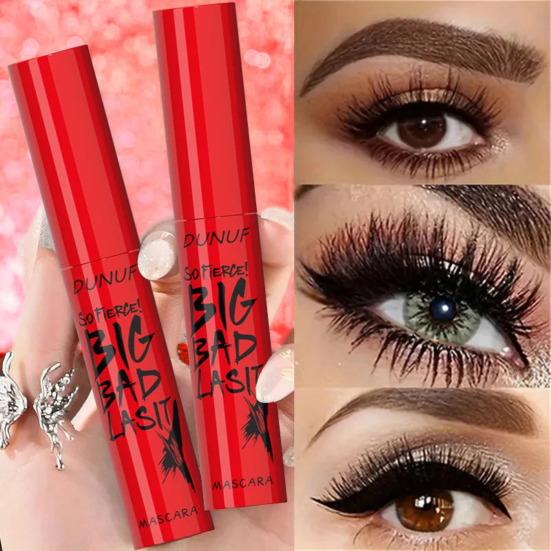 DUNUF 1 Pcs Long Lasting Mascara Thin Thick Waterproof Curl does not Easily Stain Sweat-proof and Non-smudging Beginner Friendly Oasis Select