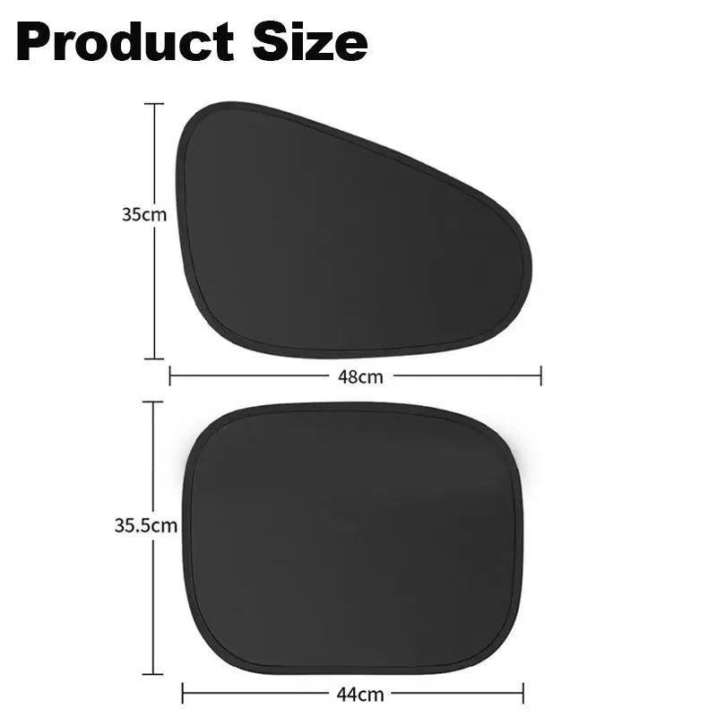 4-Layer Electrostatic Car Side Window Sun Shade | UV Blocker