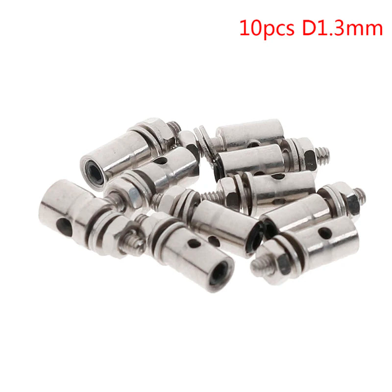 10Pcs RC Airplane Boat Pushrod Linkage Stopper Servo Connectors Adjustable Diameter Helicopter 2.1mm/1.8mm/1.5mm/1.1mm RC Boat Oasis Select 10pcs D1.3mm