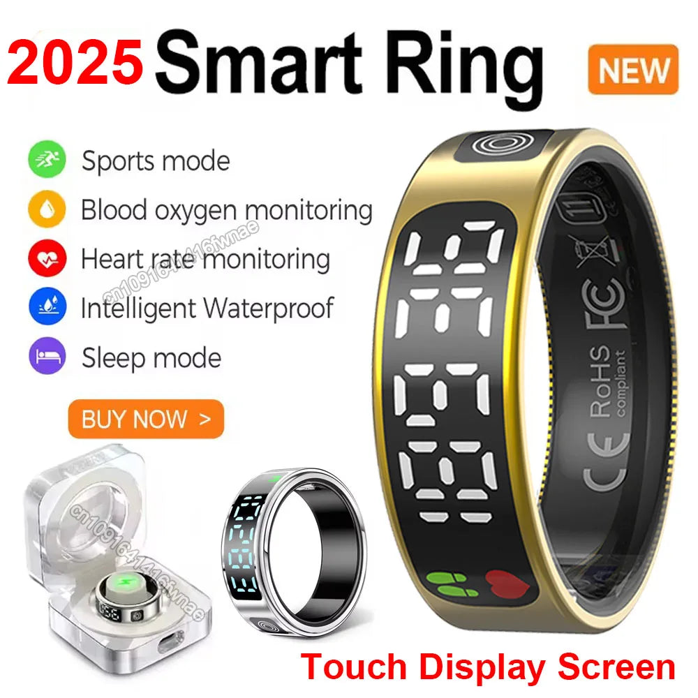 Ola Esporte Smart Ring – LED, Heart Rate & 5ATM Waterproof