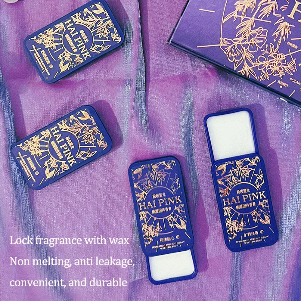 4PCS Body Solid Fragrance Gift Box Set, Portable Fragrance, Contains 4 Different Flavor Options, Used for Wrists, Neck Oasis Select