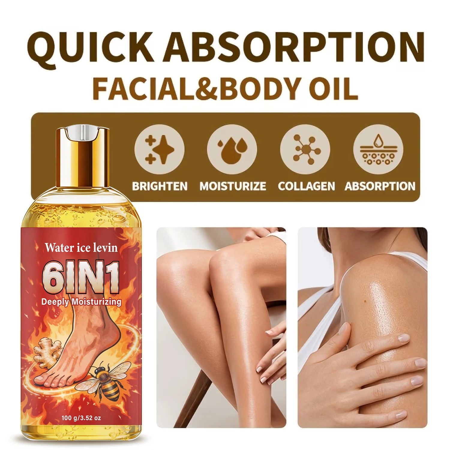Collagen 6-in-1 Body Care Oil – Hydrating & Firming Formula Body Care Oil Oasis Select