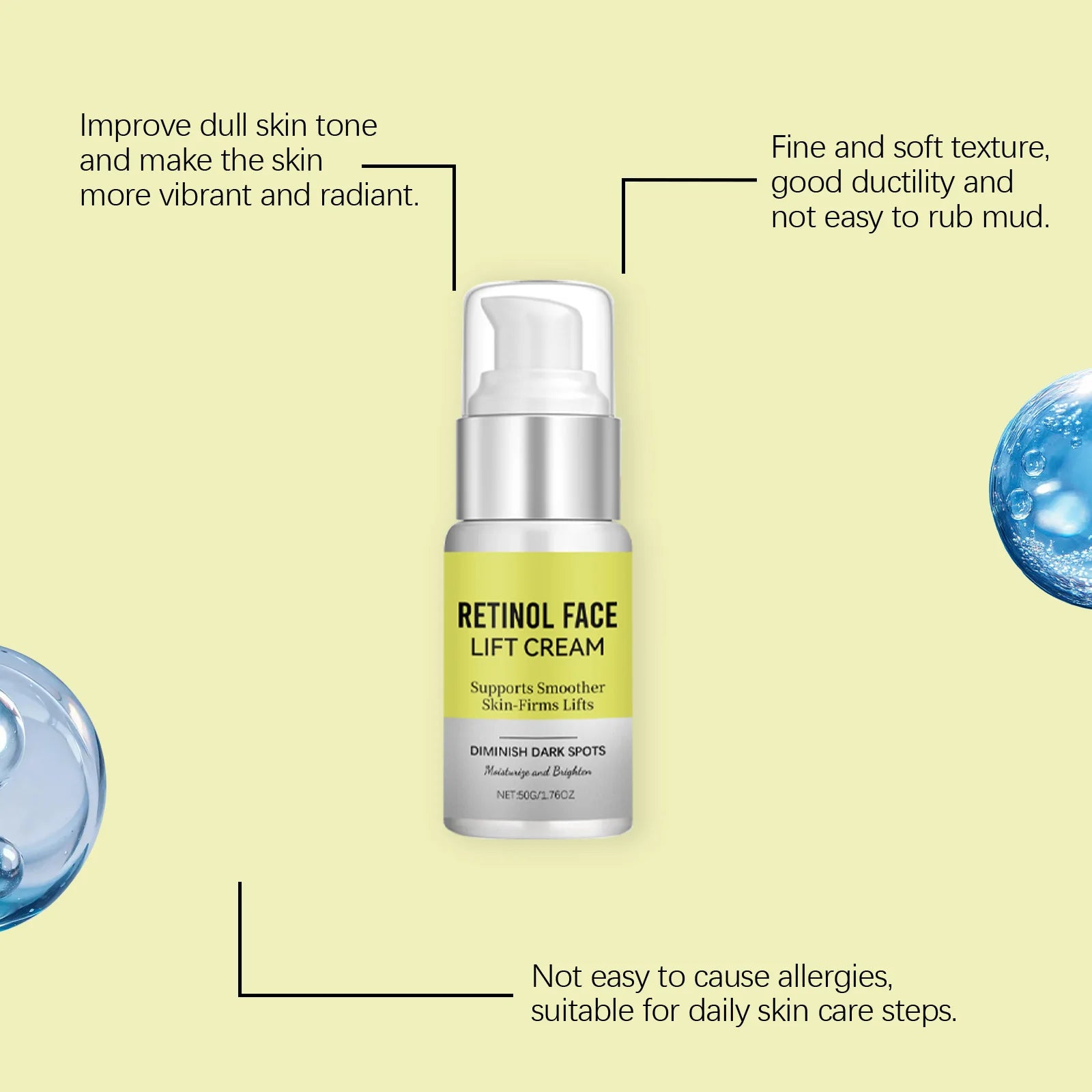 Face Lift Cream Firming Moisturizing Anti Aging Cream Plump Radiant Even Skin Tone Daily Skincare Makeup Base Hydration Care Oasis Select