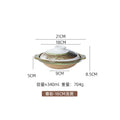 Pottery High Temperature Resistant Dry Cooking Little Pan Rice Gas Cooker Ceramic Casserole Shallow Casserole Pot Oasis Select 18cm 340ml