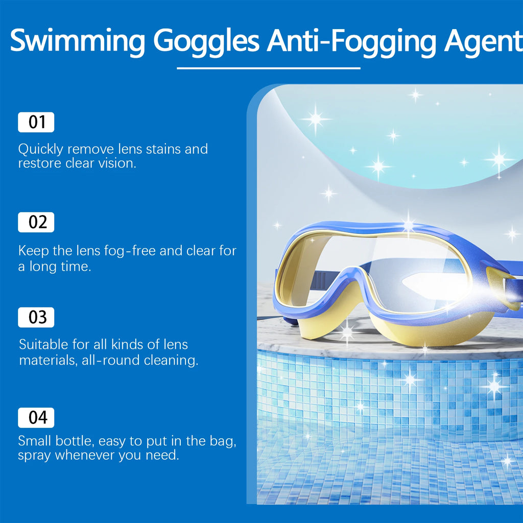 Swimming Goggles Anti Fogging Agent for Goggles Remove Lens Stains Prevent Fogging Anti Fog Eyeglass Cleaning Solution 30ml Oasis Select