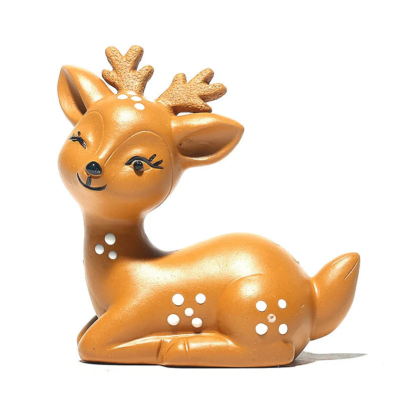 Zisha Tea Pet Plum Blossom Deer Figurine Sculpture Cartoon One Way Tea Play Oasis Select Style 3