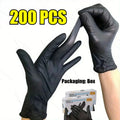 Black Disposable Nitrile Gloves Household Cleaning Disposable Nitrile Gloves Hairdressing and Nail Art Tools Disposable Apparel Oasis Select 200 PCS S-22x8cm