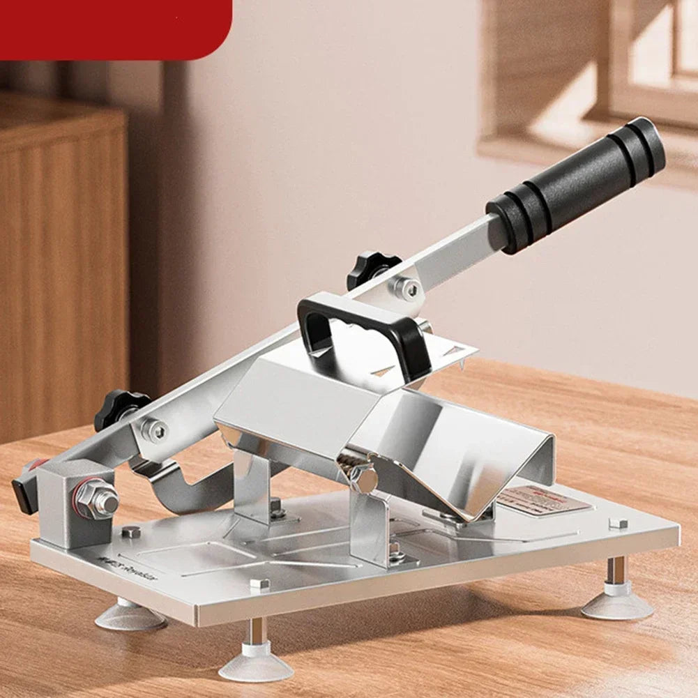 Meat Cutting Machine Stainless Steel Slivery Manual Meat Slicer Adjustable Vegetable Mutton Roll Cutter Tool Kitchen Accessories Oasis Select