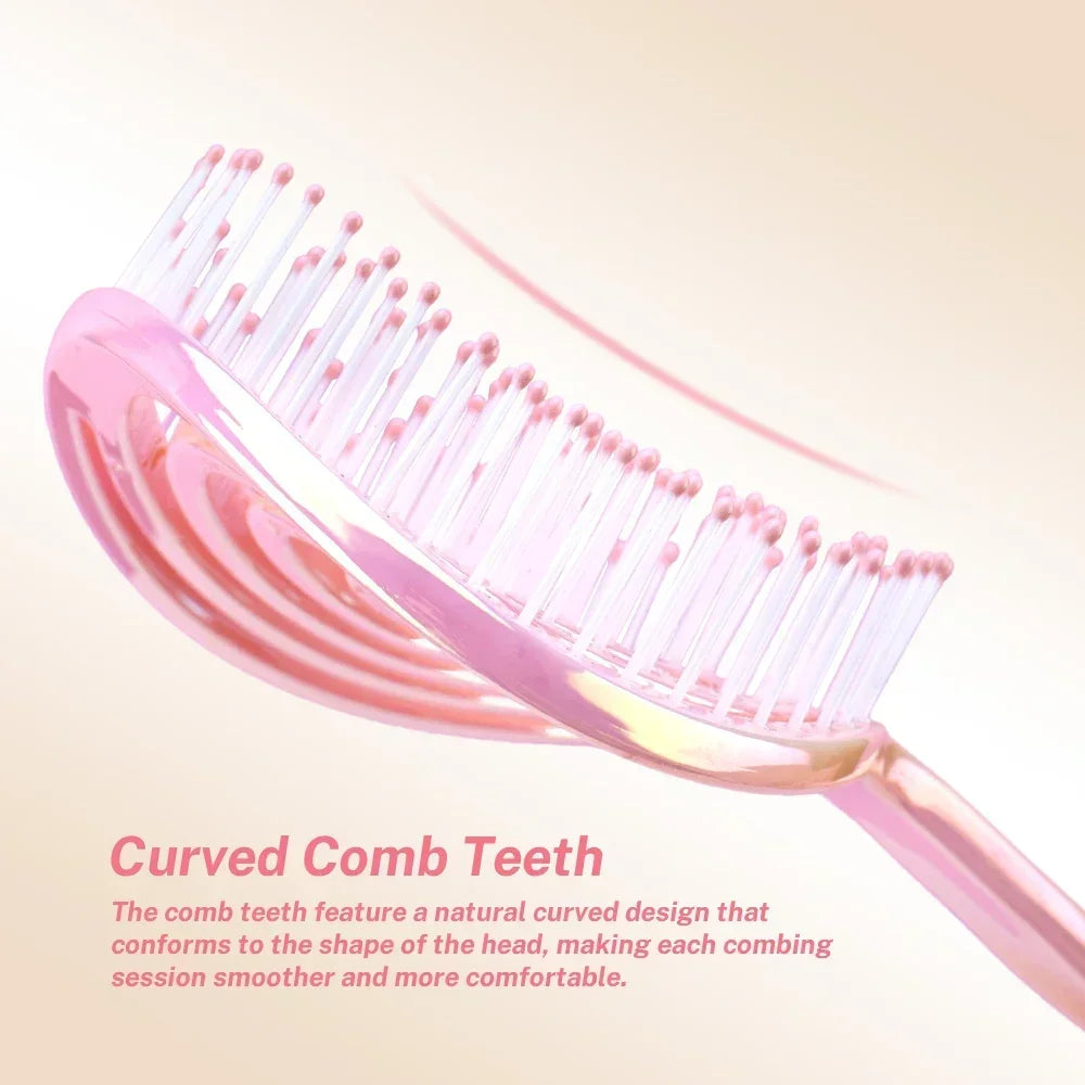 Round Hollow Hair Brush – Detangling, Volume & Scalp Massage Hair Styling Brush Oasis Select