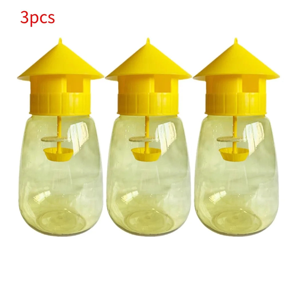 Plastic Fruit Fly Trap Killer Drosophila Trap Anti Fly Fruit Fly Killer Catcher Orchard Insect Trap Pest Control Tool 1-20pcs Oasis Select 3pcs