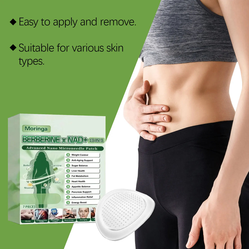 1 Overnight Microneedle Patch Natural Moringa Berberine NAD Firming Oasis Select