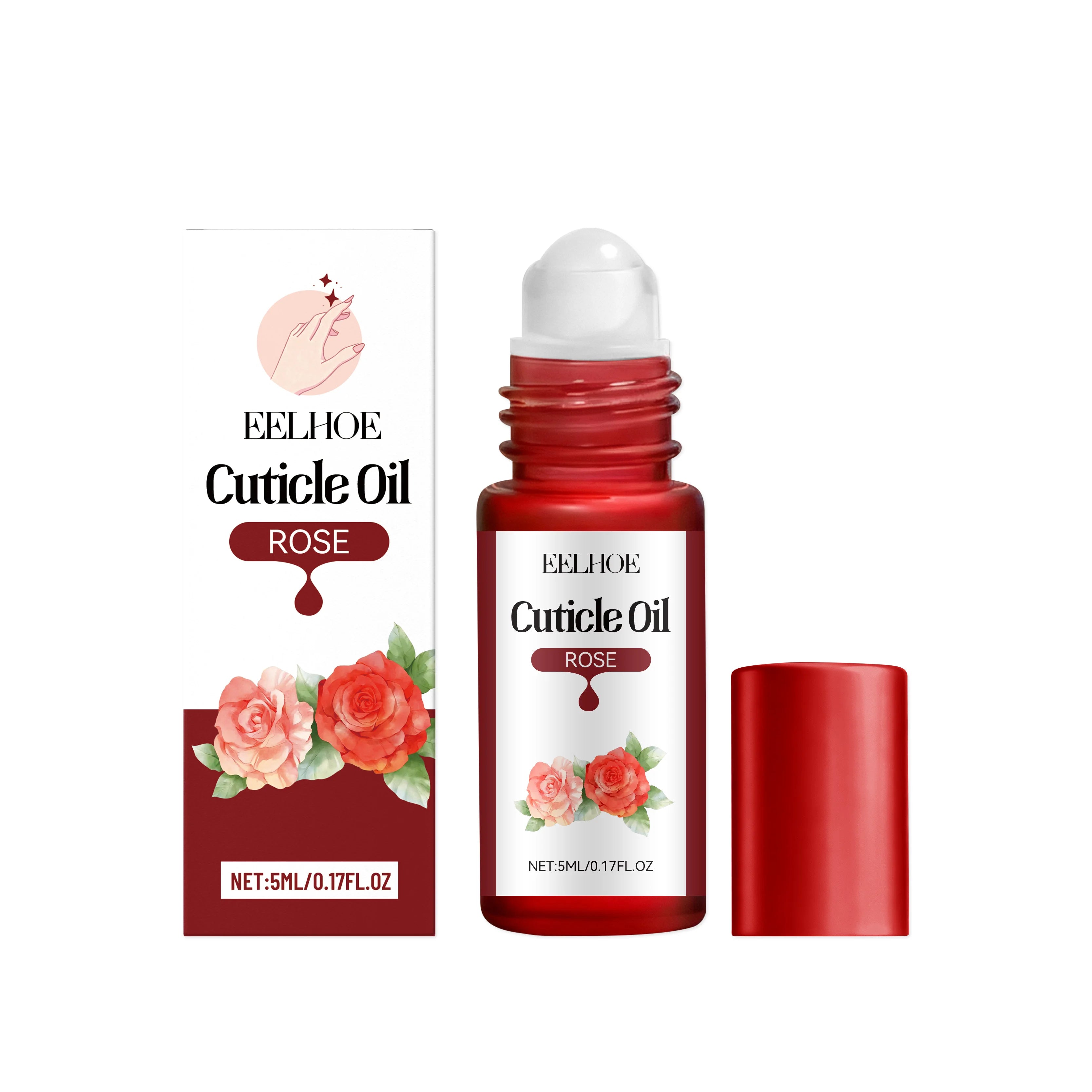 Nail Care Damaged Area Multi-Flavor Cuticle Oil Strengthens Moisturizes Nails Daily Gentle Portable Shine Smooth Care Oil Oasis Select Rose Flavor