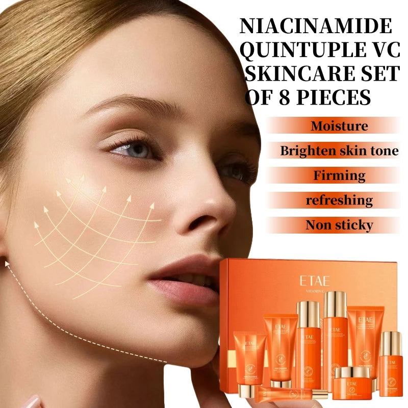 Niacinamide & Vitamin C Hydrating 5-Piece Skincare Set