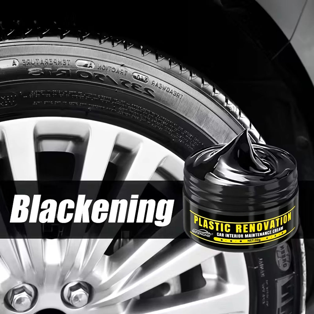 Car Plastic Part Restorer, Black Interior Trim Polishing Wax, Aging Prevention Refurbishment Agent, Repair Plastic Scratches, Ti Oasis Select