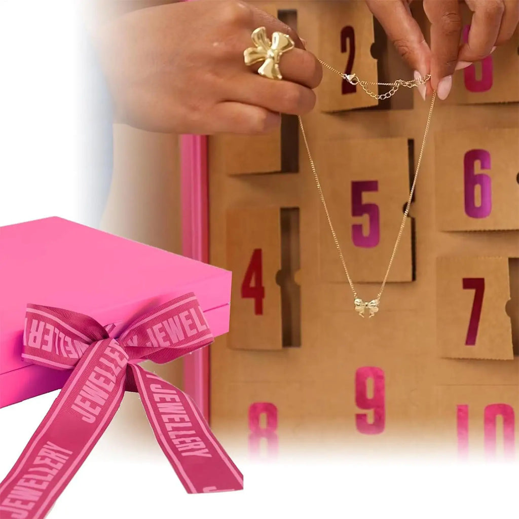 Jewelry Advent Calendar 10 Days Countdown to Christmas Calendar Countdown Box Trendy Stainless Steel Jewelry for Adults Oasis Select