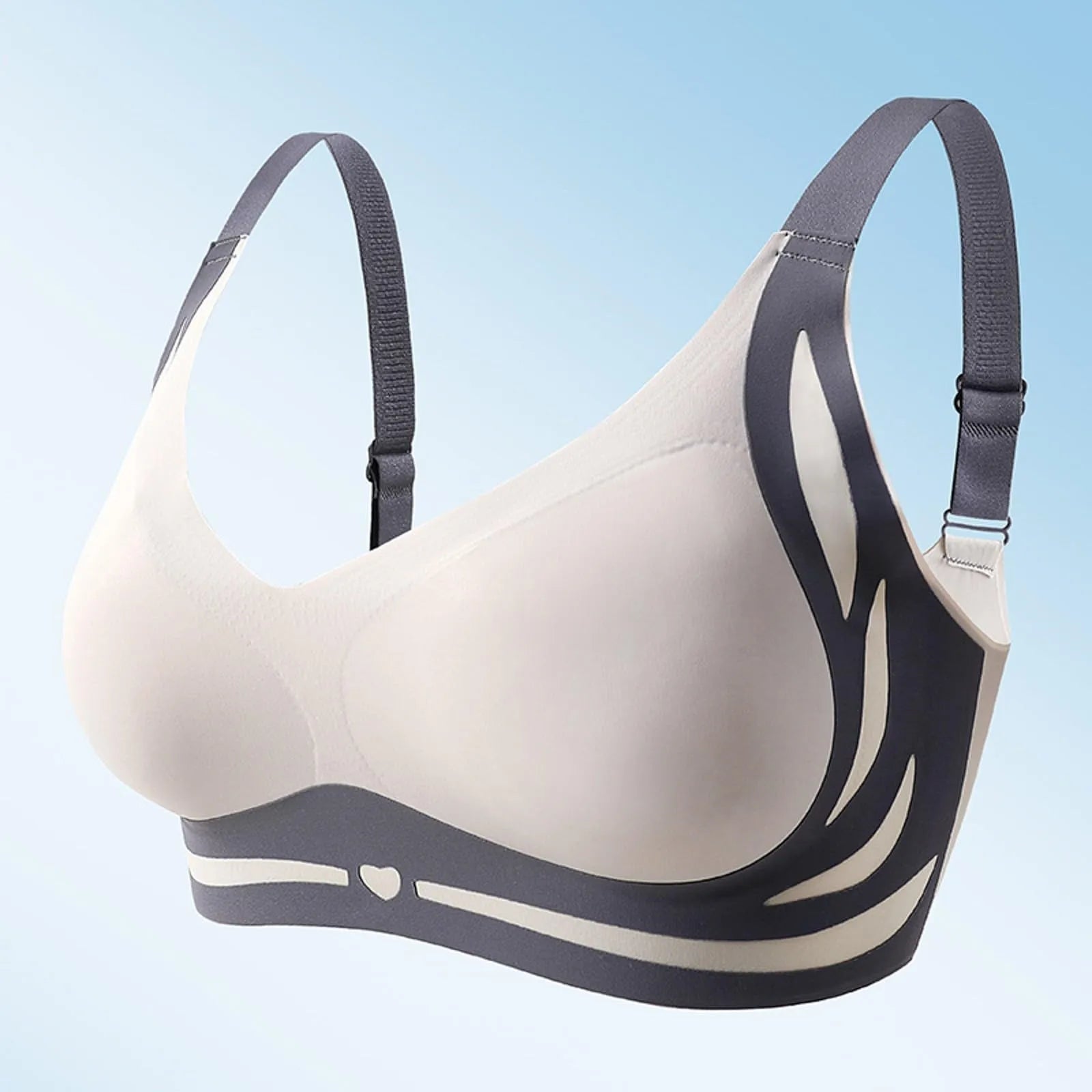 Women's Wireless Push-Up Bra | Seamless V-Neck Wire-Free Wireless Push-Up Bra Oasis Select 42 Navy