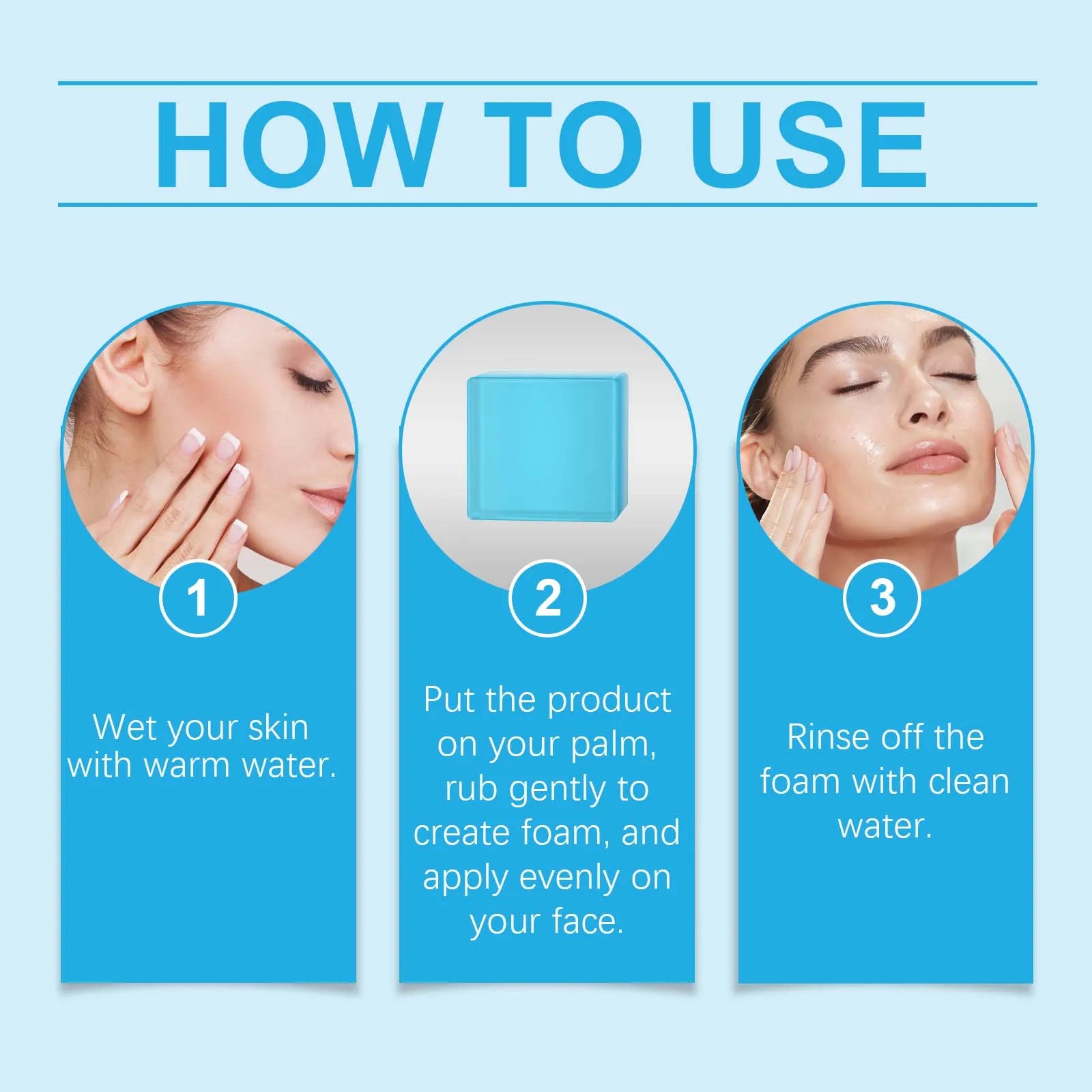 100G Face Cleaning Soap Bar Gentle Cleaning Dirts Oil Control Refreshing No Tight Improve Smoothness Acne Care Facial Soap Oasis Select