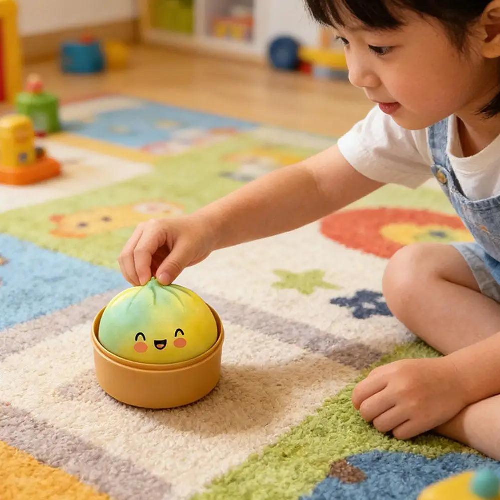 Shiny Flash Simulation Dumpling Bun Toy Pressure Ball, Slow Rebound Soft Pinch Decompression Toy, for Kids Adults Birthday Gifts Oasis Select