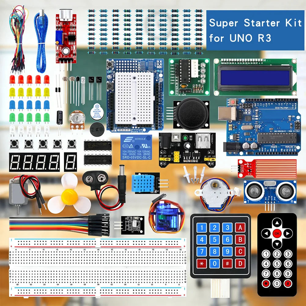 Versatile Development Board Kit R3 Variety Of Components Applications Super Starter For Arduino Learning For RFID Upgrade Parts Oasis Select
