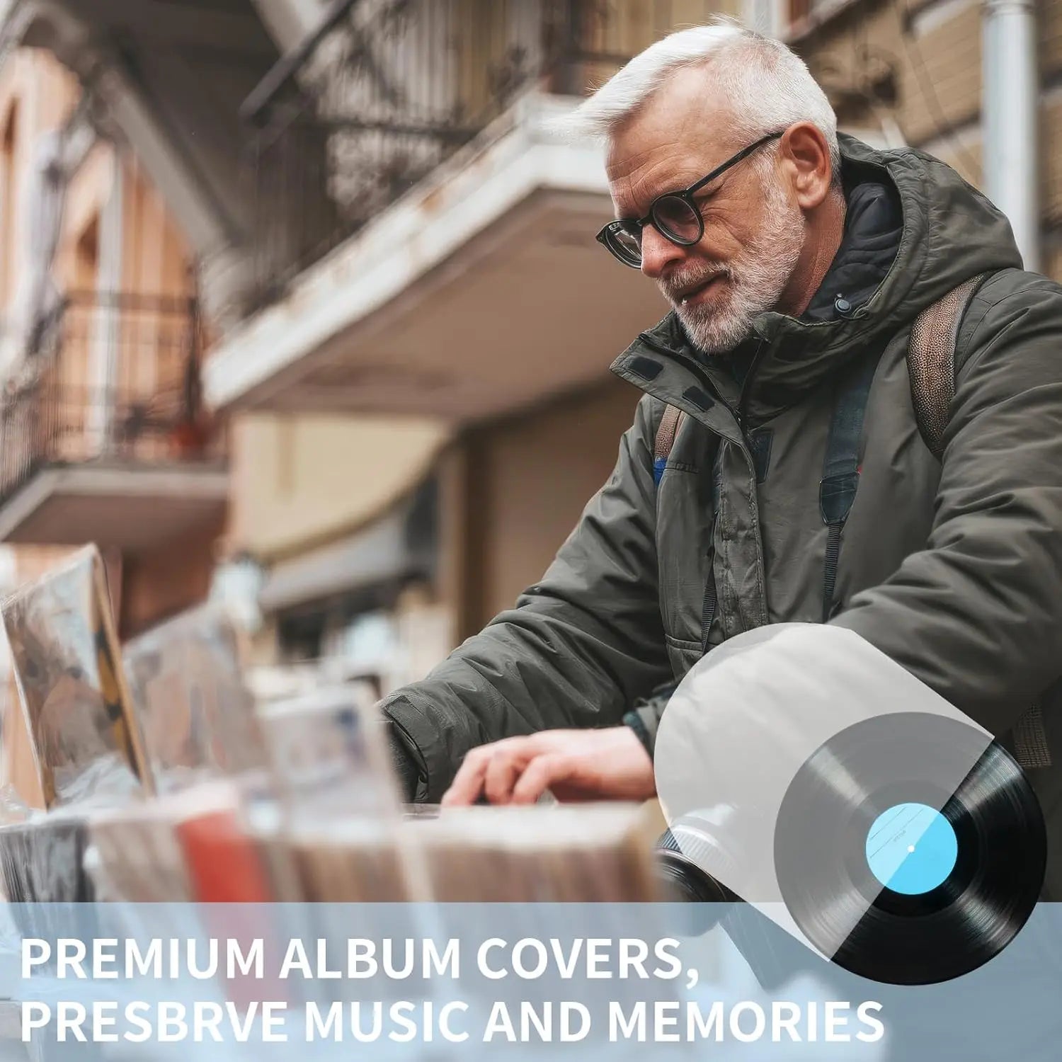 15/30/60 PCS Record Outer Sleeves – 12" Crystal Clear Protective Covers for LP Albums, Dust & Scratch Resistant Oasis Select