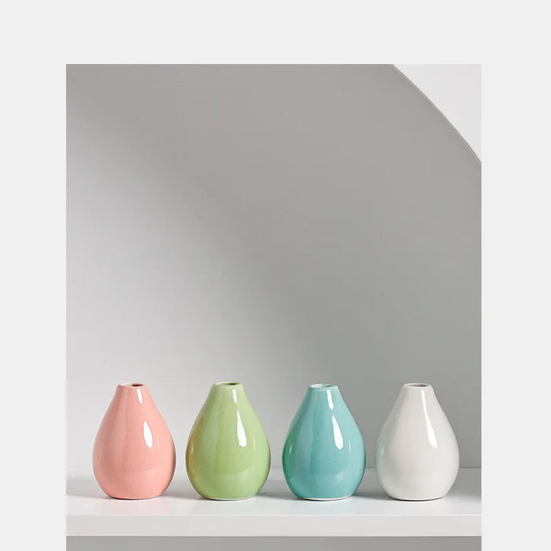 Vases, Nordic Decorative Items, Living Room Flower Arrangements, Small Ceramic Vases, Simple and Modern Home Decoration Vases Oasis Select