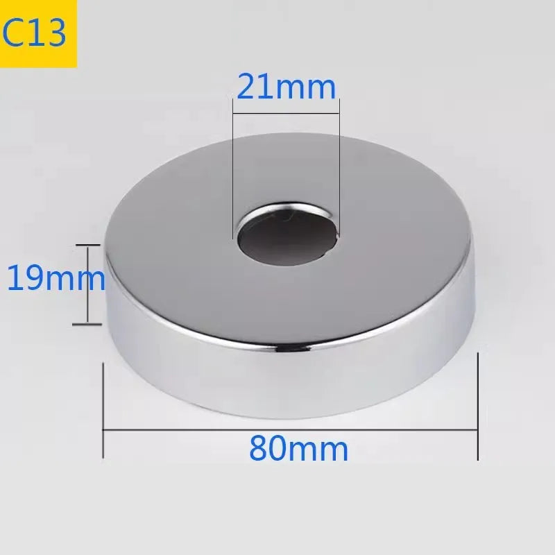 2PCS Stainless Steel Water Pipe Connector 1/2"3/4"1"Faucet Decorative Cover Heighten Valve Panel Shower Kitchen Tap Accessories Oasis Select C13-2pcs
