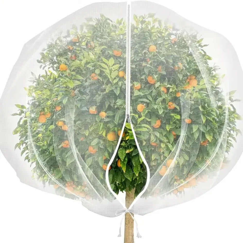 Zip Drawstring Plant Insect Screen Cover Plant Protection Mesh Pest Control Net Pest Control Lightweight Garden Protective Net Oasis Select 100x150cm