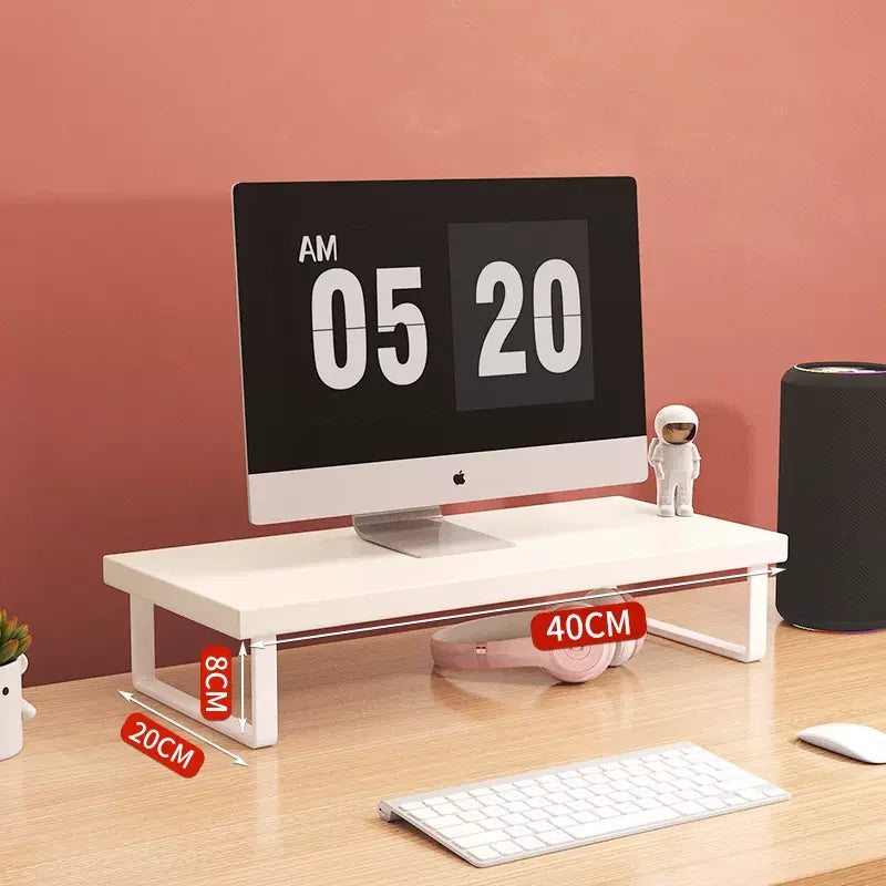Wood Monitor Riser Shelf & Desk Organizer Stand 30/40/50cm