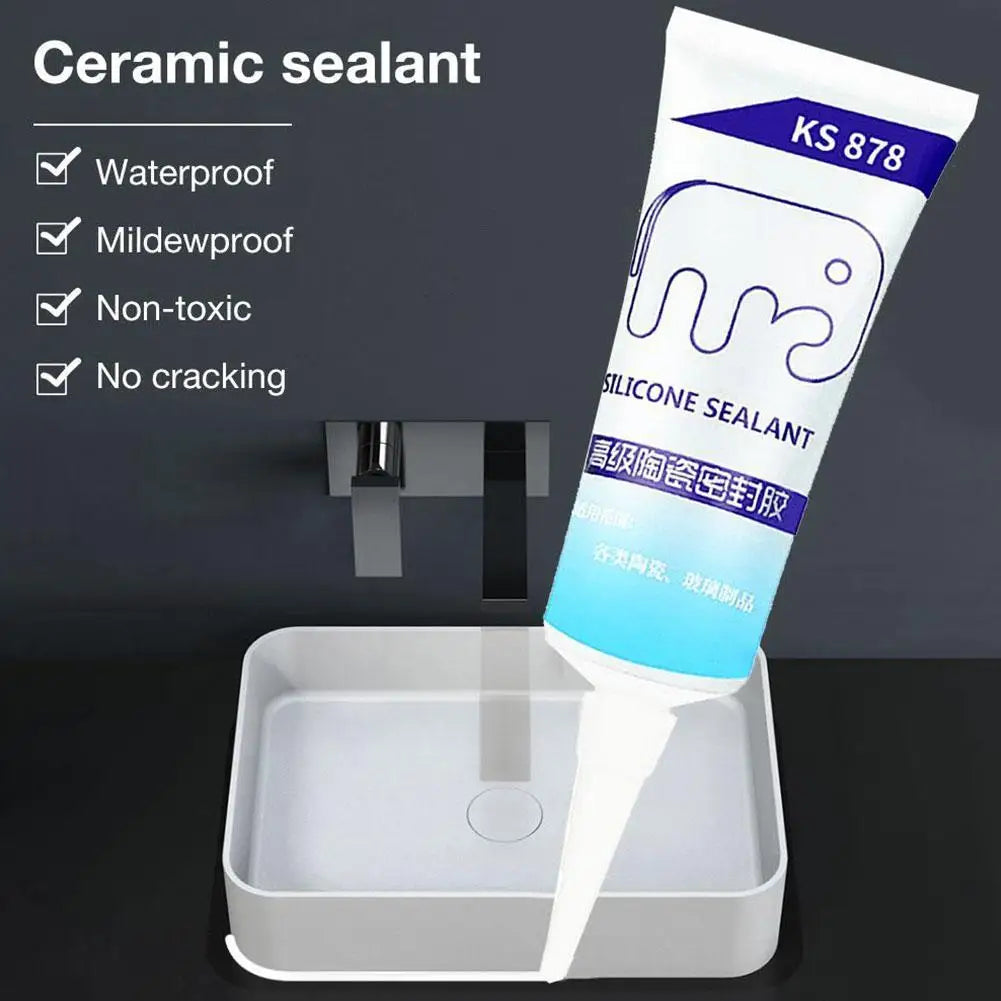 Waterproof Silicone Sealant – Anti-Mold Kitchen & Bathroom 120ml