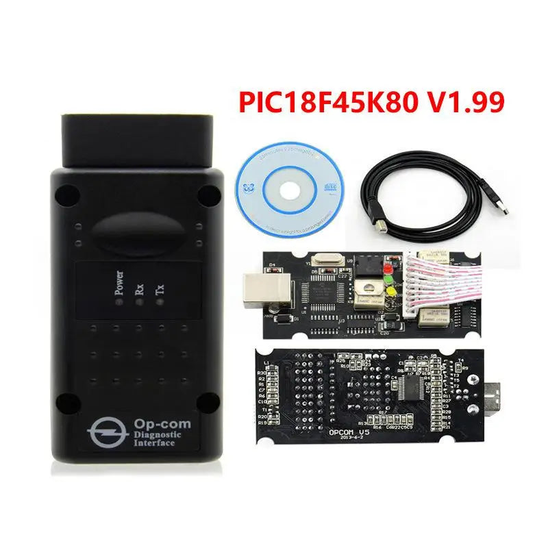2021 200603a OPCOM V5 PIC18F458 OP COM 1.99 Support Flash Firmware Update OP-COM CAN BUS OBD2 Car Diagnostic Tool For Opel Oasis Select