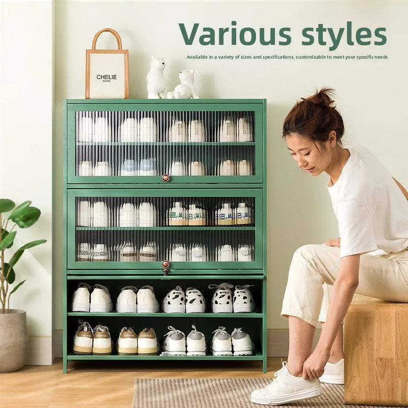 Shoe rack Multi-layer storage shelf Household simple door entry balcony Indoor large-capacity dust-proof shoe cabinet Oasis Select