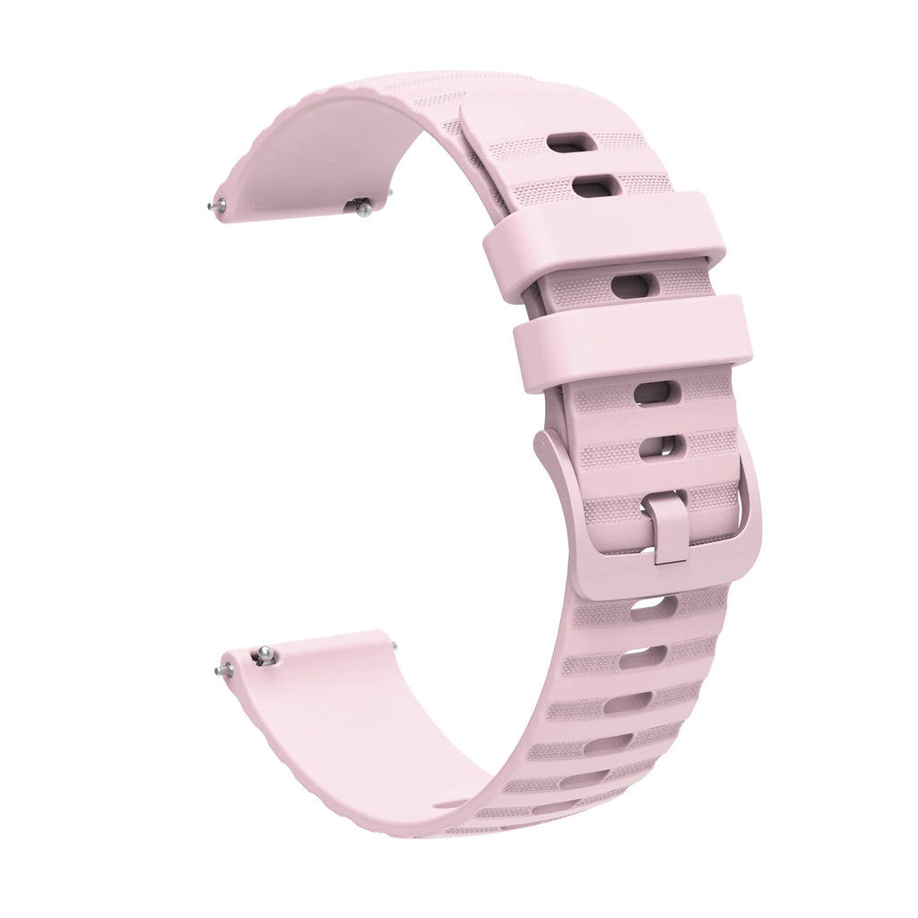 Silicone Strap for Garmin Venu 2/3 Vivoactive – 18/20/22mm Silicone Watch Band Oasis Select Rose Pink 22mm