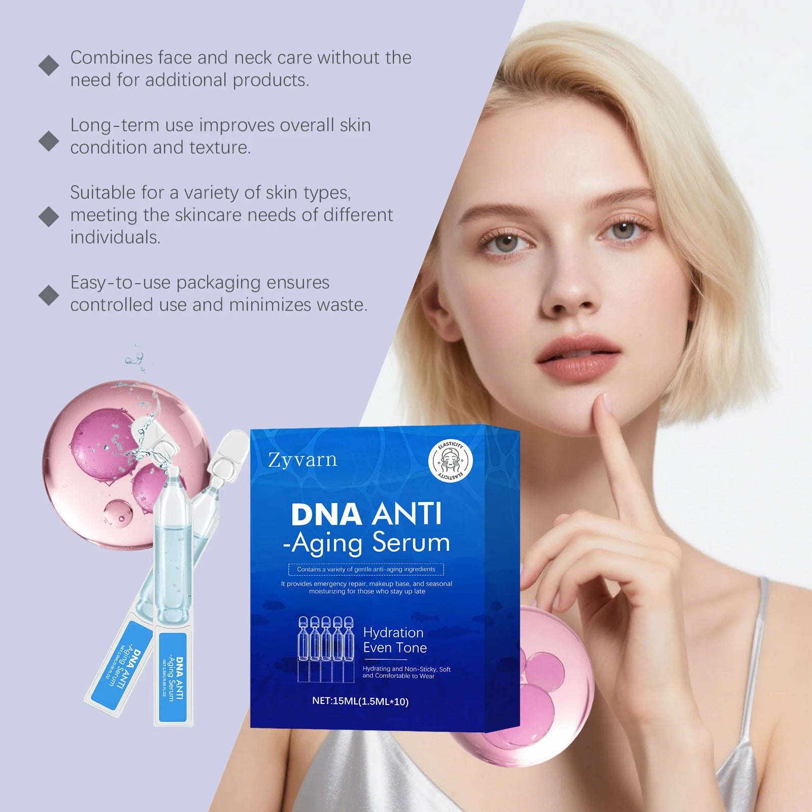 Zyvarn DNA Sodium Anti-Aging Face Serum | Firm & Hydrate