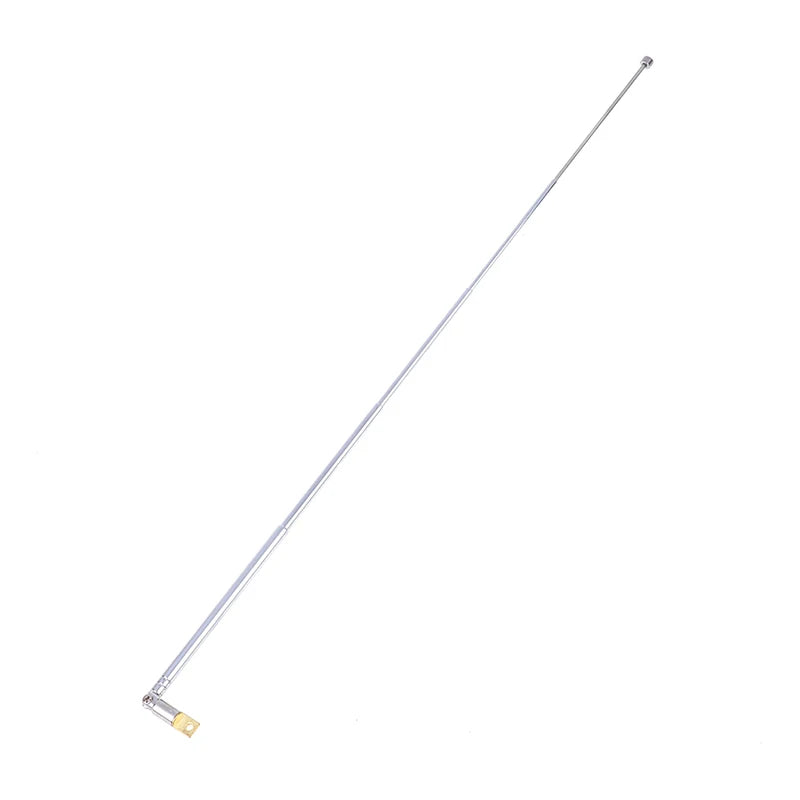 1Pc 37cm 5 Section Telescopic Stainless Steel AM FM Radio Universal Antenna Oasis Select