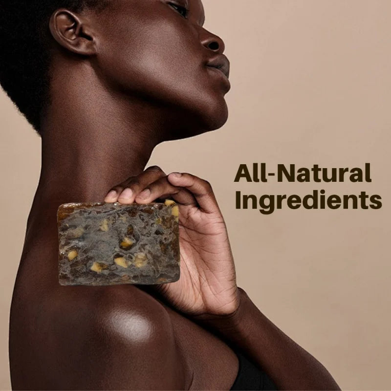 African Black Soap Body Cleansing Soap, Facial Cleansing Bath Soap, Essential Oil Handmade Soap, Smooth Rough Skin Oasis Select