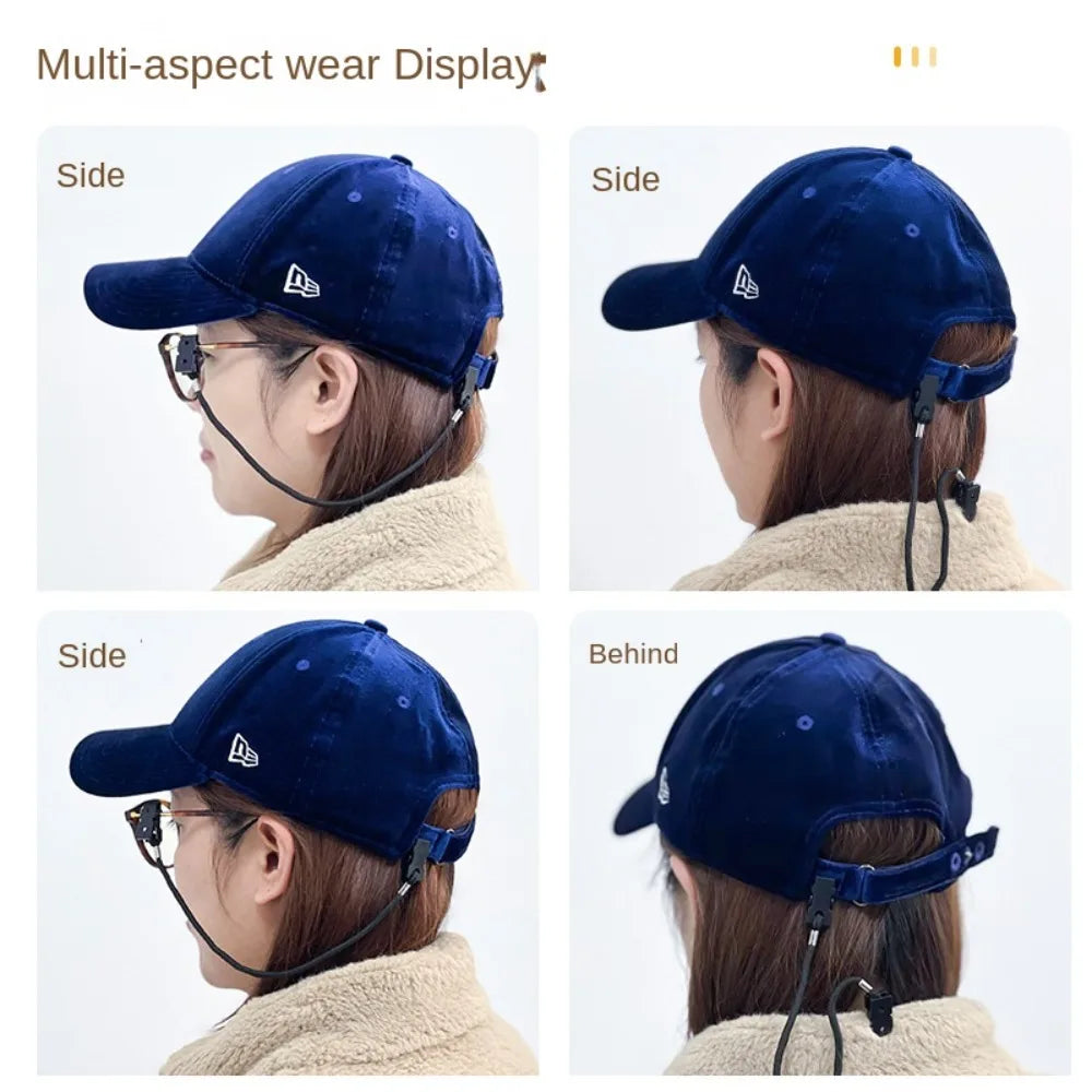 Hat Leash Windy Clip Hat Retainer Windproof Clips Fishing Accessories Hat Strap Clips Boating Riding Anti Fall Eyewear Retainer Oasis Select
