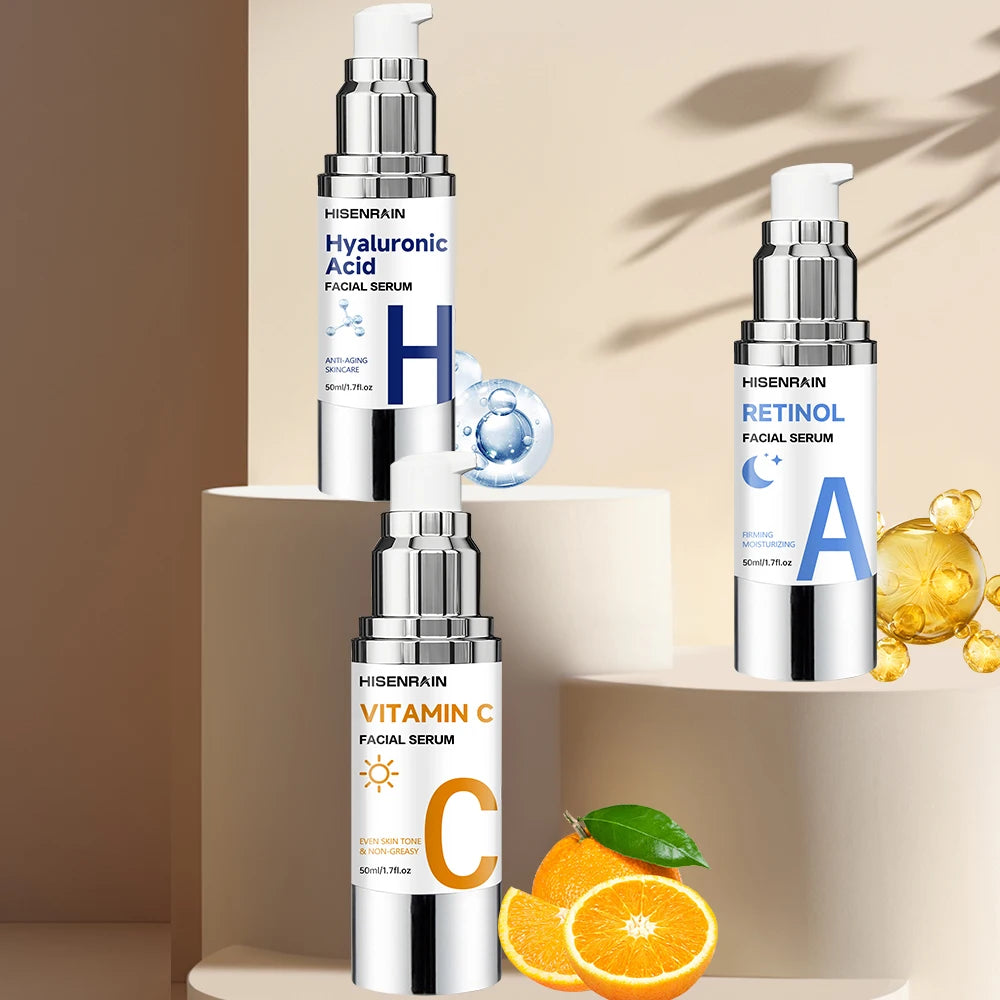 HISENRAIN 3-in-1 Face Serum | Hyaluronic Acid, Retinol & Vit C Face Serum Oasis Select