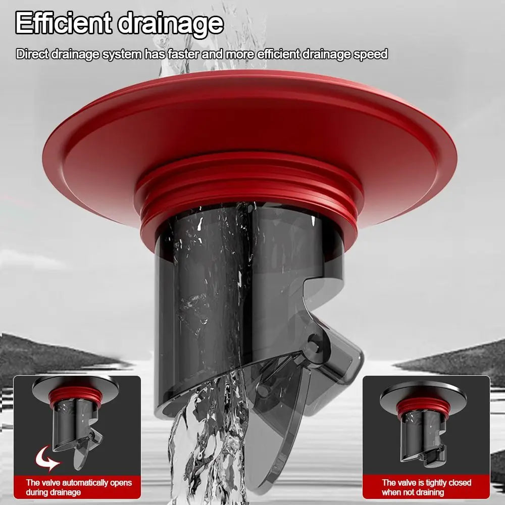 Stainless Steel Shower Floor Drain Backflow Preventer Self-Closing Sink Strainer Anti-odor Insectproof Drain Filter Plug Oasis Select