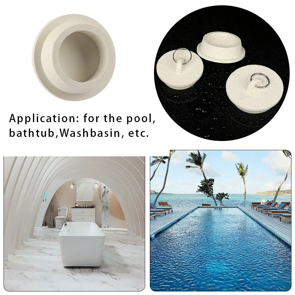 Kitchen Sink Bathtub Drainage Stopper Bath Tub Sink Water Stopper Floor Drain Plug Round Leakage-proof Plug Bathroom Accessories Oasis Select