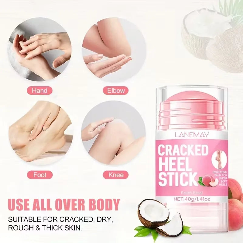 Peach Foot Balm 40g – Coconut Oil & Aloe for Soft, Smooth Heels