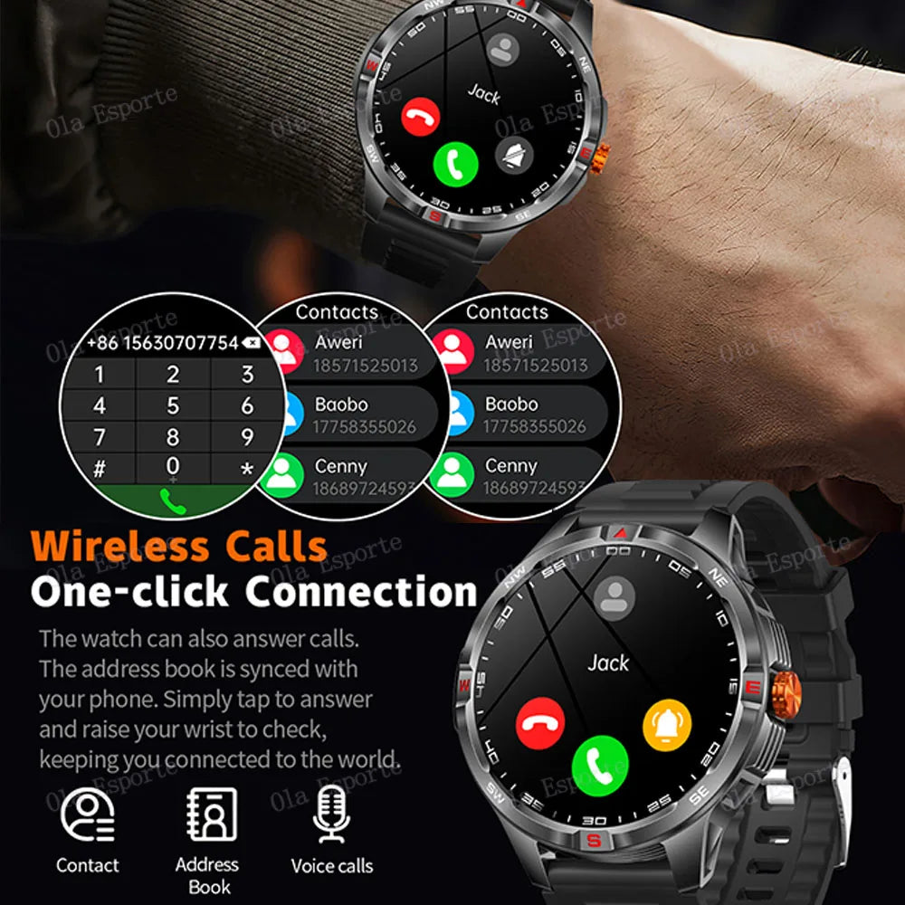 Ola Esporte Smart Watch 2025 – GPS, Compass & 100+ Sports