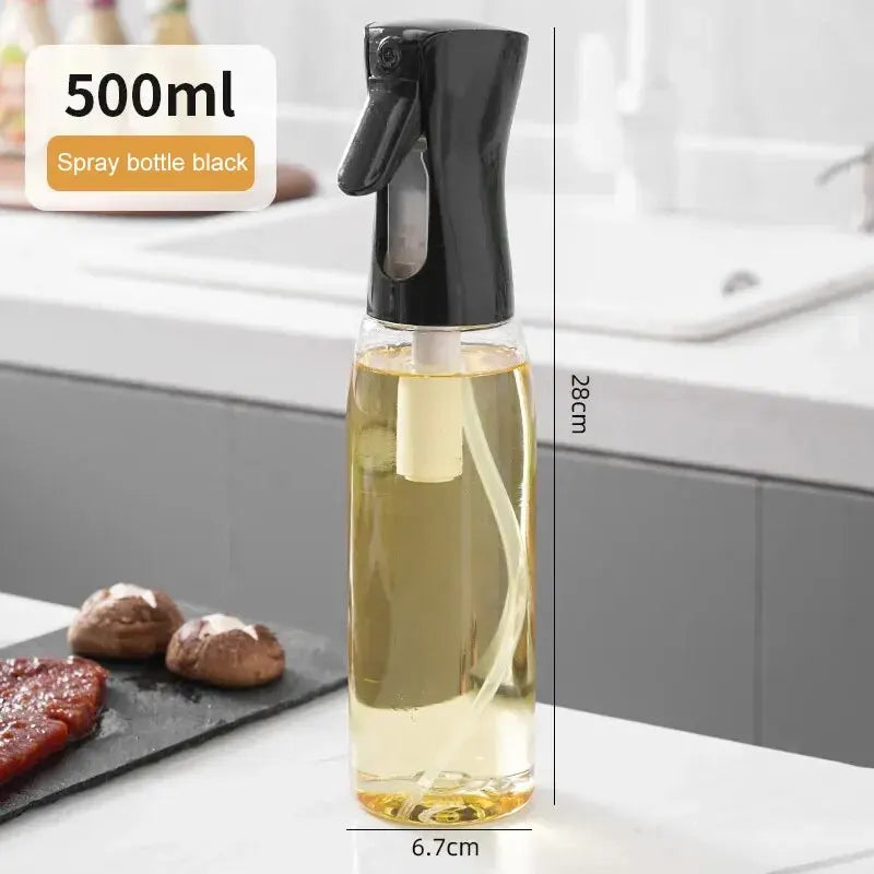 1Pc 200/500 ML Oil Spray Pot Kitchen Household Edible Olive Oil Spray Bottle Atomized Misty Oil Tank Air Fryer Spray Bottle Oasis Select 1pc 500ml black