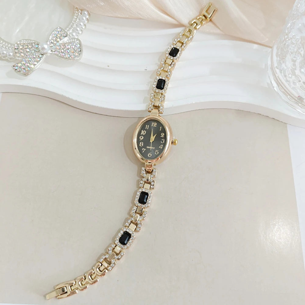 Women's Crystal Rhinestone Bracelet Watch | Elegant Quartz