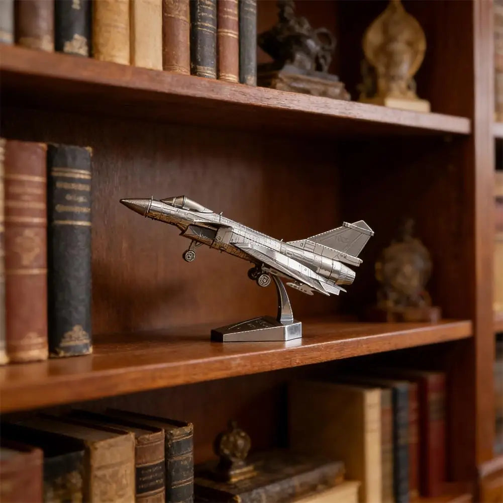 3D Metal Aircraft Model Kit – DIY Military Airplane Puzzle