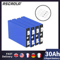 New 3.2V 30Ah LiFePO4 battery cell Lithium iron phosphate deep cycles for diy 12V 24V 36V 48V solar energy UPS power Oasis Select 4 pcs batteries