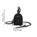Mini Lipstick Earphones Small Bag Storage Pendant Niche Design Fabric Single Shoulder Crossbody Keychain Oasis Select Black