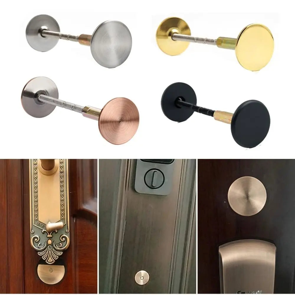 New Galvanized Door Hole Blocker Anti Theft Safety Cat Eye Blocker Multifunctional Decorative Cover Lock Hole Patching Tool Door Oasis Select
