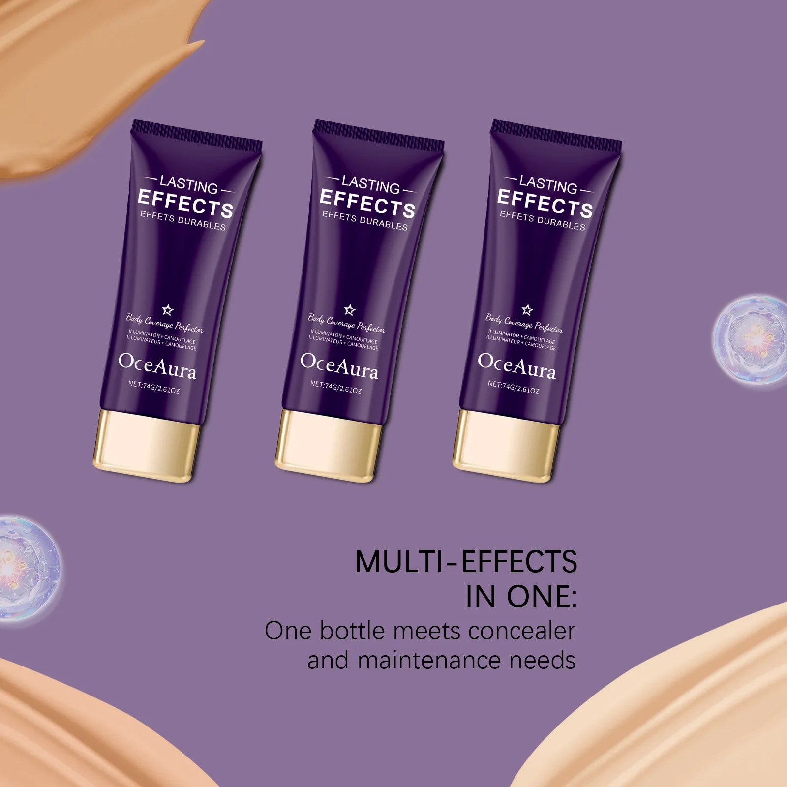 OceAura Lightweight Concealer & Foundation Cream – Full Coverage Concealer Foundation Oasis Select