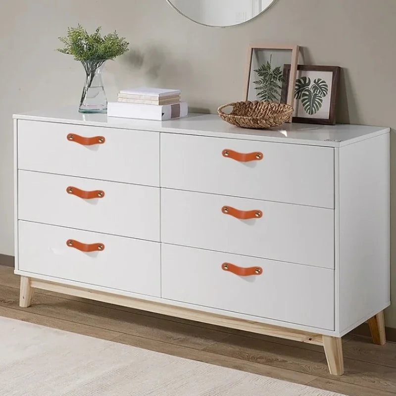 Cowhide Leather Cabinet Handles for Kids Room Kitchen Drawer Knobs Door Hardware Modern Minimalist Furniture Accessories